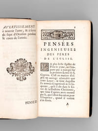 Pensées ingénieuses des Pères de l'Eglise [ Edition originale ]