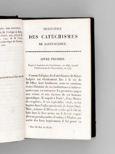 Histoire des Catéchismes de Saint-Sulpice [ Edition originale ]