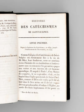 Histoire des Catéchismes de Saint-Sulpice [ Edition originale ]. ANONYME ; [ FAILLON, Etienne-Michel ]