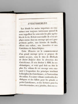 Histoire des Catéchismes de Saint-Sulpice [ Edition originale ]. ANONYME ; [ FAILLON, Etienne-Michel ]