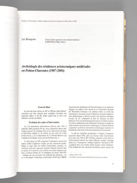 Résidences aristocratiques, résidences du pouvoir entre Loire et Pyrénées Xe-XVe siècles. Actes du colloque de Pau 3-5 octobre 2002 "Résidences du ...