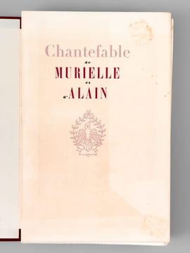 Chantefable de Murielle et d'Alain [ Livre dédicacé par l'auteur et l'illustratrice ]. BERRY, André ; NOTTON, Tavy