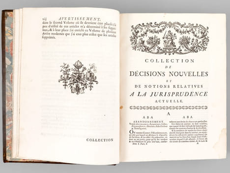 Collection de décisions nouvelles et de notions relatives à la jurisprudence actuelle (3 Tomes - Complet). DENISART, Jean Baptiste