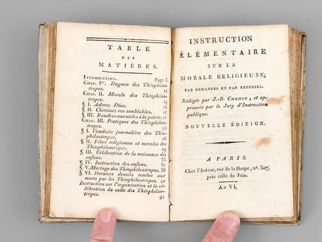 Manuel des Théophilanthropes ou Adorateurs de Dieu et amis des hommes, Contenant l'exposition de leurs dogmes, de leur morale et de leurs pratiques ...