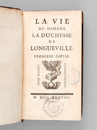 La Vie de Madame la Duchesse de Longueville (2 Parties - Complet) [ Edition originale ]