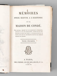 Mémoires pour servir à l'histoire de la Maison de Condé (2 Tomes - Complet)