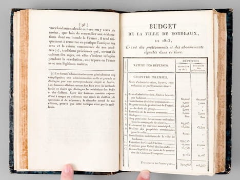 [ Recueil de 6 titres en éditions originales : ] De l’administration financière des communes de France, avec quelques applications à la ville de ...