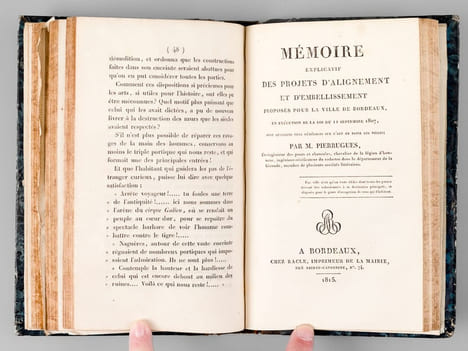 [ Recueil de 6 titres en éditions originales : ] De l’administration financière des communes de France, avec quelques applications à la ville de ...