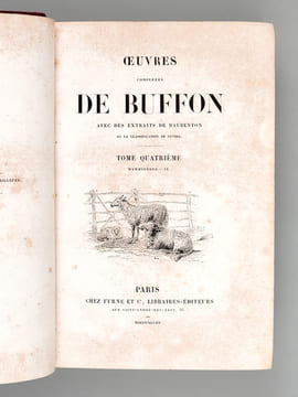 Oeuvres complètes de Buffon avec des extraits de Daubenton et la classification de Cuvier. Tome 4 : Mammifères. BUFFON ; [ TRAVIES ; JANET-LANGE ] 