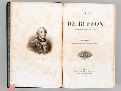 Oeuvres complètes de Buffon avec des extraits de Daubenton et la classification de Cuvier (6 Tomes - Complet) Tome I : Matières générales. Théorie de la Terre ; Tome II : Matières Générales. II Théorie de la terre. Minéraux ; Tome III : Mammifères ; Tome IV : Mammifères ; Tome V : Les Oiseaux ; Tome VI : Les Oiseaux