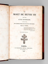 La Mort de Henri III Août 1589, faisant suite aux Barricades et aux Etats de Blois