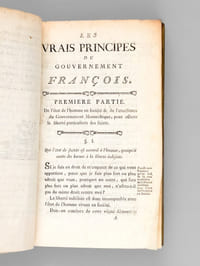 Les vrais Principes du Gouvernement François, démontrés par la raison et par les faits [ Edition originale ]