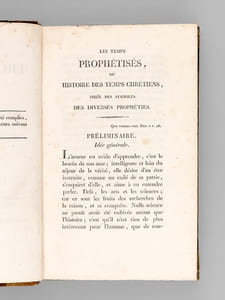 Les Temps prophétisés, ou Histoire des Temps Chrétiens, tiré des symboles des diverses Prophéties (2 Tomes - Complet)