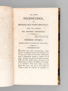 Les Temps prophétisés, ou Histoire des Temps Chrétiens, tiré des symboles des diverses Prophéties (2 Tomes - Complet)