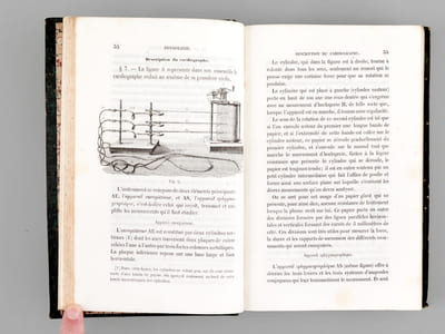 Physiologie médicale de la Circulation du Sang basée sur l'Etude graphique des mouvements du Coeur et du Pouls artériel avec application aux maladies de l'appareil circulatoire [ Edition originale ]