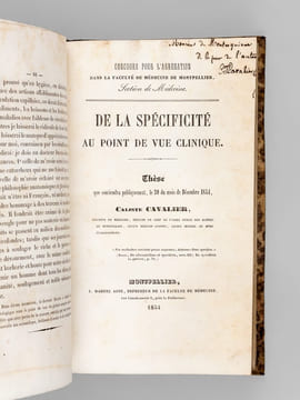 [ Recueil de 9 ouvrages et d'opuscules :] Examen du  Décret relatif à l'organisation des Conseils d'Hygiène et de Salubrité, émané du Ministère de ...