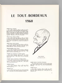Le Tout-Bordeaux 1960. Album annuaire illustré par Henry Van Pée. L'Encyclopédie économique de Bordeaux