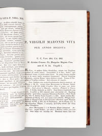 Publius Virgilius Maro varietate lectionis et perpetua Adnotatione illustratus a Christ. Gottl. Heyne (5 Volumes - Complete set) Vol. 1 : Bucolica et Georgica ; Vol. 2 : Aenidis Libri I-VI ; Vol. 3 : Aenidis Libri VII - XII et Index Notarum ; Vol. 4 : Carmina minora quaestiones virgilanae et notitia literaria ; Vol. 5 : Publi Vergili Maronis Carmina ad pristinam Orthographiam, quoad eius fieri potuit revocata