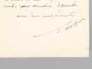 [ 1 lettre autographe signée, datée du 30 janvier 1931 : ] "Madame Andro, Avez-vous un canard tout fini et bien patiné - si oui - il me le faudrait à ...