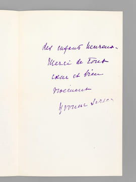[ 3 lettres autographes signées de remerciements pour l'oeuvre "Les Maisons Claires" ] "Mais que vos 25 ans sont tendres et que votre lettre est bonne ...
