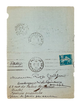 [ 2 lettres autographes signées : ] 1 L.A.S. datée du 12 janvier 1926, adressée à l'artiste Roger Grillon : [ il regrette de ne pas l'avoir croisé à ...