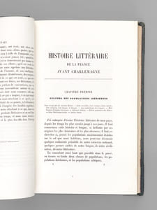 Histoire Littéraire de la France avant Charlemagne (2 Tomes - Complet)