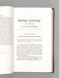 Histoire Littéraire de la France avant Charlemagne (2 Tomes - Complet)