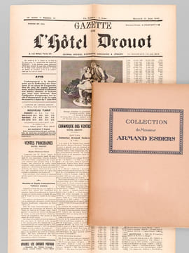 Deuxième vente de la collection de M. Armand Esders. Catalogue des Objets d'Extrême-Orient Céramique de la Chine et du Japon Paravent en laque de ...