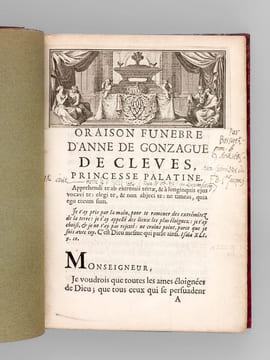 [ Recueil de 7 Oraisons Funèbres en éditions originales : ] [ Oraison Funèbre de tres-haut & tres-puissant Prince, Henri de la Tour-d'Auvergne, ...