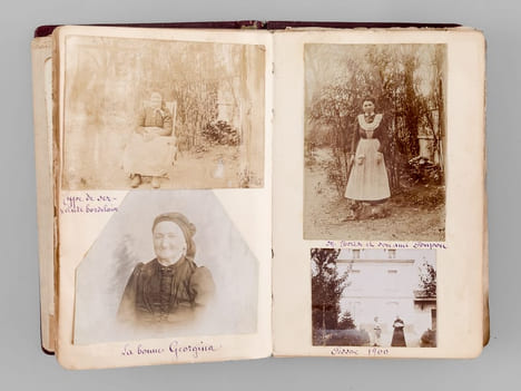 Album de photos et souvenirs de Marie-Thérèse Legendre, infirmière, née le 27 janvier 1884 à Talence (Gironde) [ Contient notamment : ] 2 cartes ...