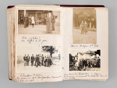 Album de photos et souvenirs de Marie-Thérèse Legendre, infirmière, née le 27 janvier 1884 à Talence (Gironde) [ Contient notamment : ] 2 cartes ...
