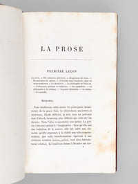 La Prose. Leçons faites à la Sorbonne pour l'Enseignement secondaire des jeunes filles