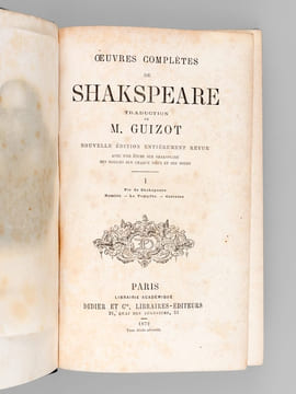 Oeuvres complètes de Shakspeare (8 Tomes - Complet) [ Shakespeare ] Tome I : Vie de Shakspeare. Hamlet. La Tempête. Coriolan; Tome II : Jules César. ...
