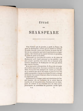 Oeuvres complètes de Shakspeare (8 Tomes - Complet) [ Shakespeare ] Tome I : Vie de Shakspeare. Hamlet. La Tempête. Coriolan; Tome II : Jules César. ...