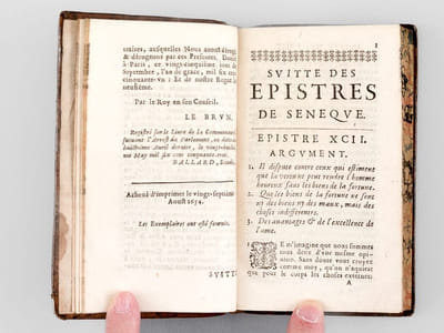 Suitte des Epistres de Sénèque. [ Suite des Epîtres ]