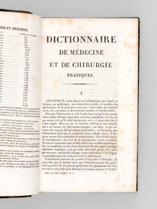 Dictionnaire de Médecine et de Chirurgie Pratiques (15 Tomes - Complet) [ Edition originale ]