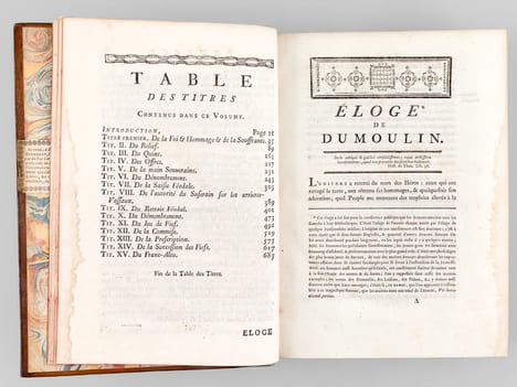 Traité des Fiefs de Dumoulin, analysé et conféré avec les autres feudistes. HENRION DE PENSEY ; (DUMOULIN)