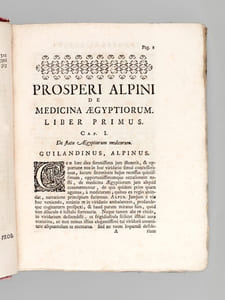 Medicina aegyptiorum. Accessit huic editioni ejusdem Auctoris Liber de Balsamo, et Rhapontico, ut et Jacobi Bontii Medicina Indorum