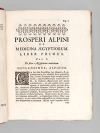Medicina aegyptiorum. Accessit huic editioni ejusdem Auctoris Liber de Balsamo, et Rhapontico, ut et Jacobi Bontii Medicina Indorum