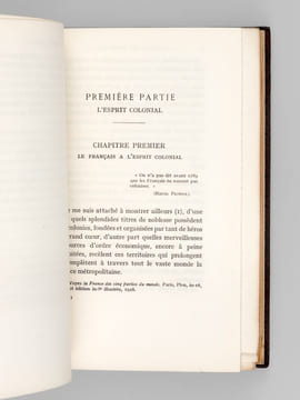 L'Ecole des Colonies [ Edition originale - Avec une lettre autographe signée d'Edmond Giscard d'Estaing ]. HOMBERG, Octave
