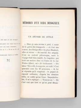 Mémoires d'un Dada besogneux de l'Armistice à 1925 [ Edition originale ]. MILLE, Pierre