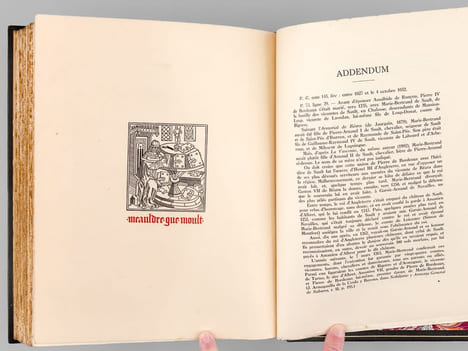 La Maison de Bordeaux et les premiers Captaux de Buch [ Edition originale - Exemplaire unique de l'auteur enrichi de 40 planches ajoutées dont 24 ...