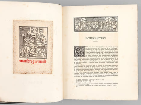 La Maison de Bordeaux et les premiers Captaux de Buch [ Edition originale - Exemplaire unique de l'auteur enrichi de 40 planches ajoutées dont 24 ...