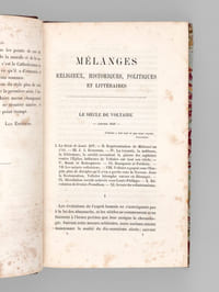 Mélanges religieux, historiques, politiques et littéraires. Deuxième Série (6 Tomes - Complet)