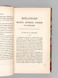 Mélanges religieux, historiques, politiques et littéraires. Troisième Série (6 Tomes - Complet)