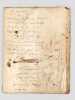 Cours manuscrit d'Histoire du Droit [ Notes de cours manuscrites d'un étudiant, Léon Lemaigre-Dubreuil, Années 1821-1822 ]  . PONCELET, François ...