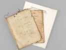 Cours manuscrit de Droit naturel [ Notes de cours manuscrites d'un étudiant, Léon Lemaigre-Dubreuil, Années 1821-1822 ]  . PORTETS, Xavier de ; [ ...