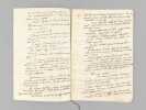 Cours manuscrit de Code civil [ Notes de cours manuscrites d'un étudiant, Léon Lemaigre-Dubreuil, Janvier 1822 ] [ On joint :] Cours de M. Duranton 16 ...