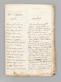Cours manuscrit de Philosophie et notes de cours diverses dont Ode d'Anacréon et Art poétique d'Horace [ Notes de cours manuscrites d'un étudiant de Limoges et Guéret, Léon Lemaigre-Dubreuil, 1820-1821 ]  