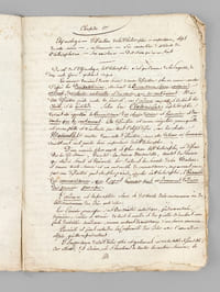 Cours manuscrit de Philosophie et notes de cours diverses dont Ode d'Anacréon et Art poétique d'Horace [ Notes de cours manuscrites d'un étudiant de Limoges et Guéret, Léon Lemaigre-Dubreuil, 1820-1821 ]  